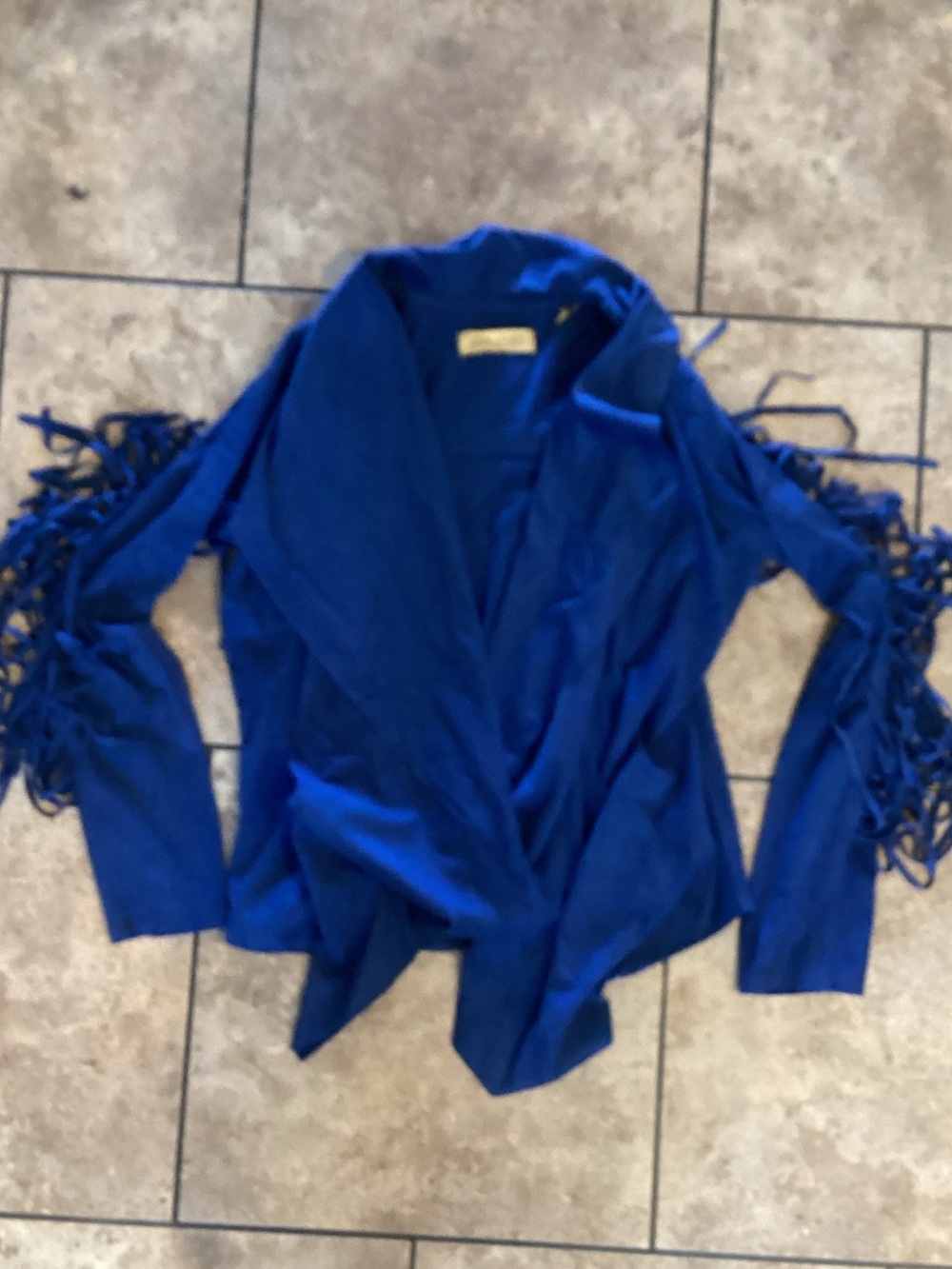 Shyanne blue suede jacket